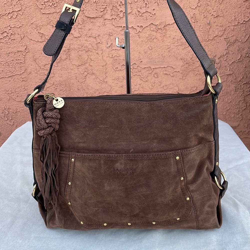 Vintage Leather Shoulder Bag MAXX NEW YORK